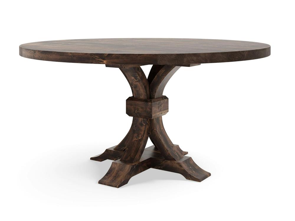 Table à manger ronde violette - Tabac