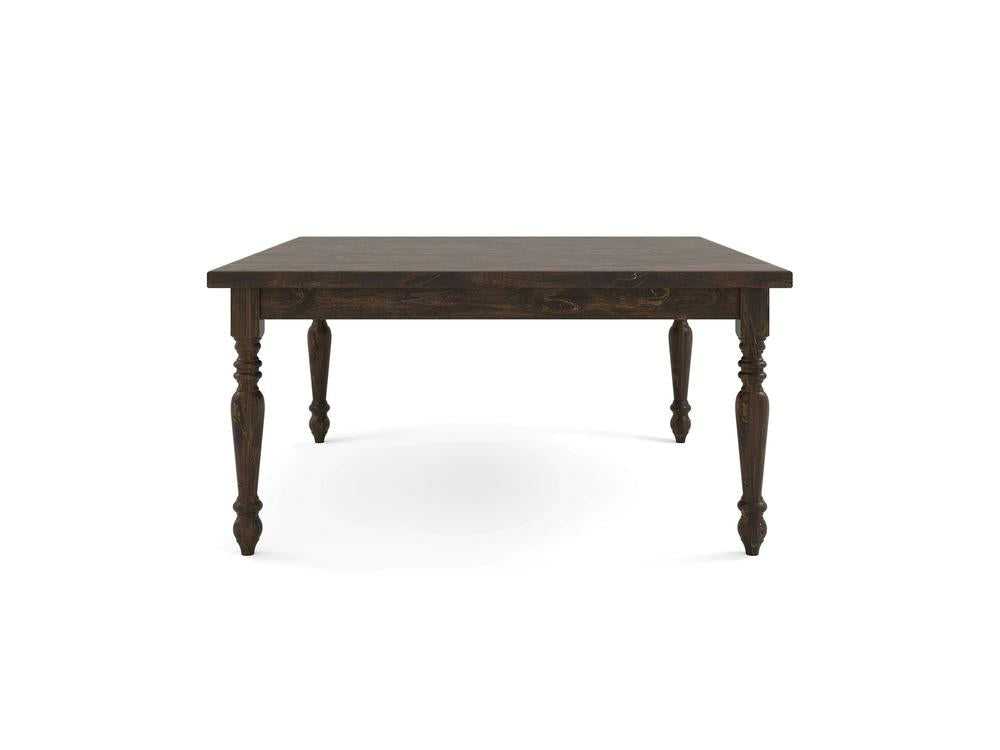 Table à manger carrée de style campagnard français - Tabac