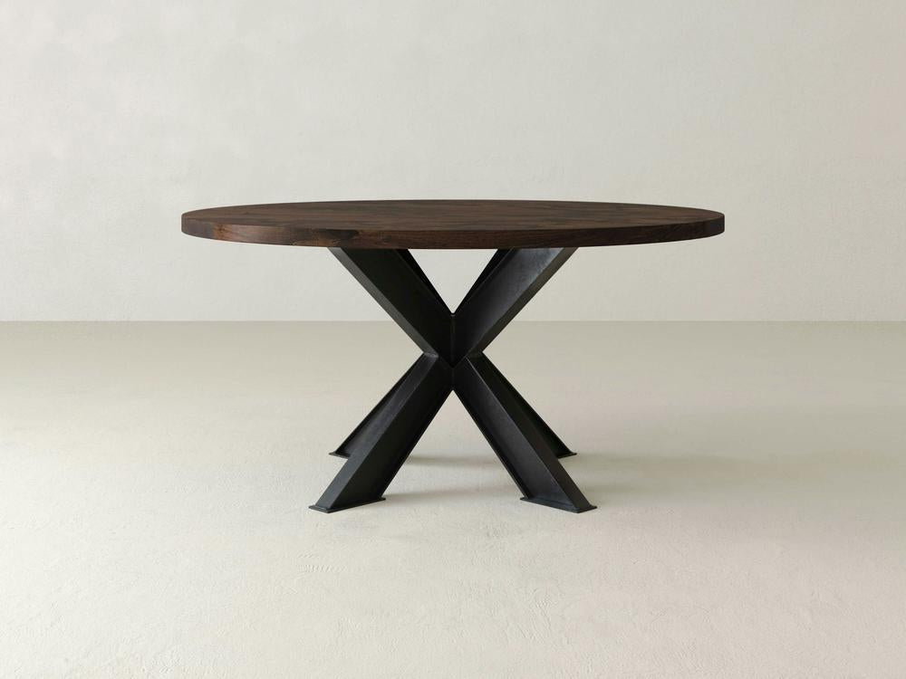 Table à manger ronde Shiloh - Tabac