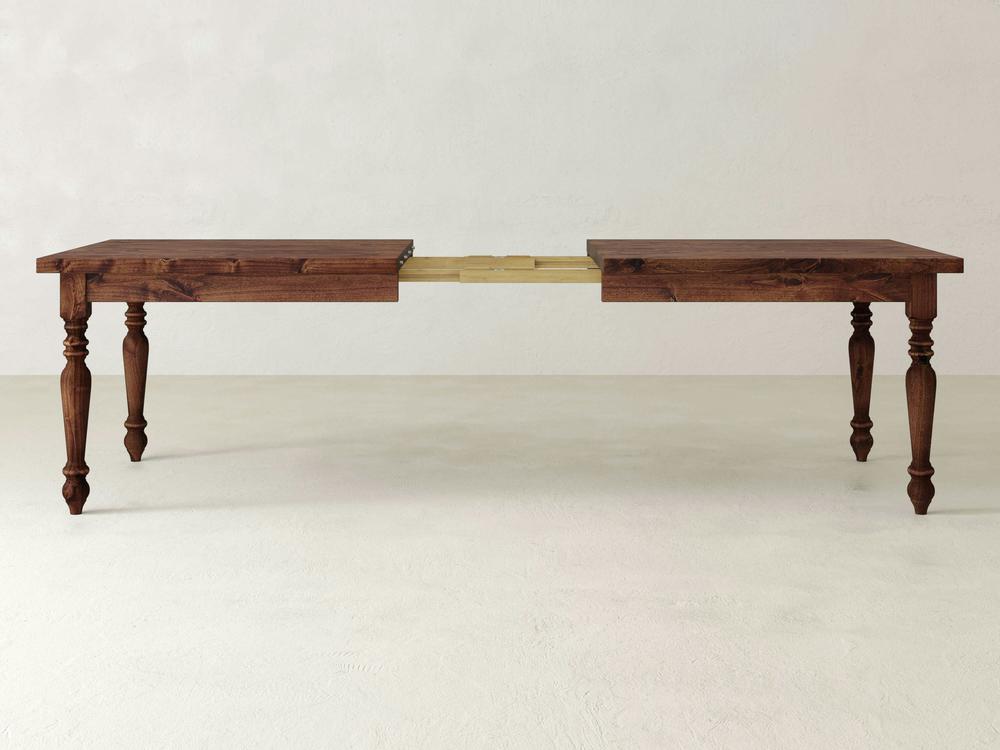 Table à manger extensible de style campagnard français
