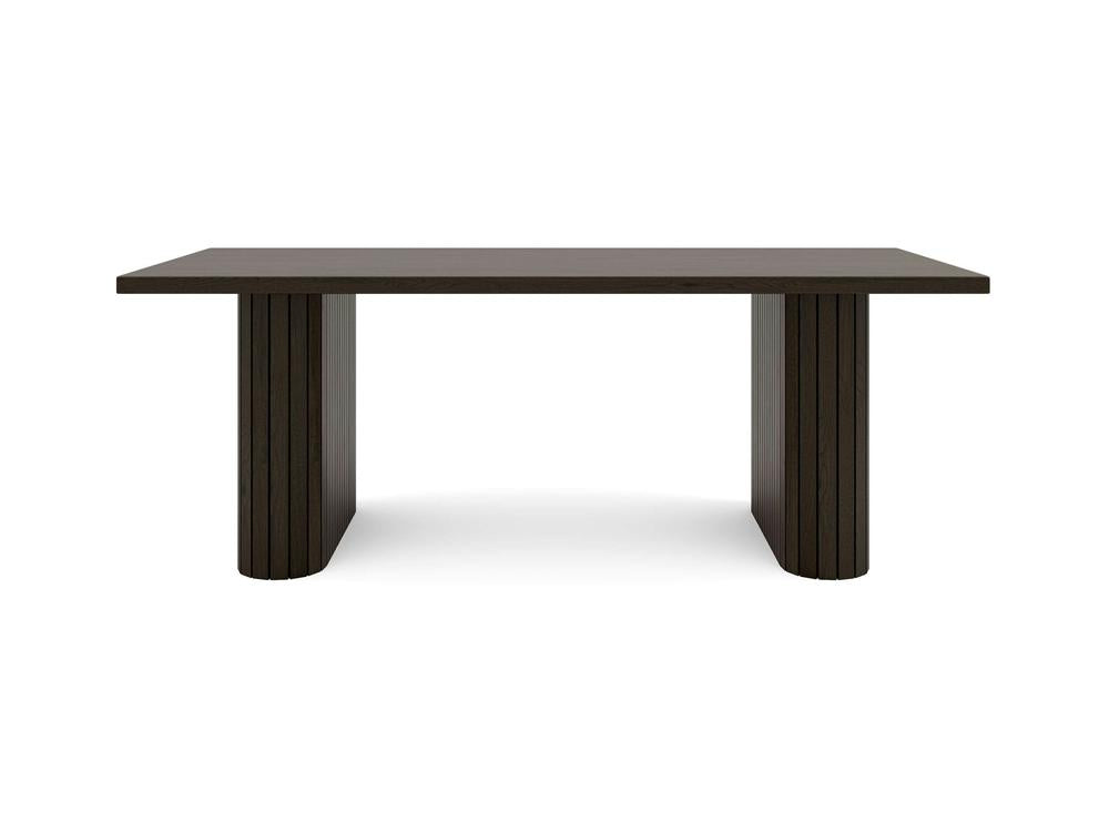 Table à manger Fern - Braises carbonisées