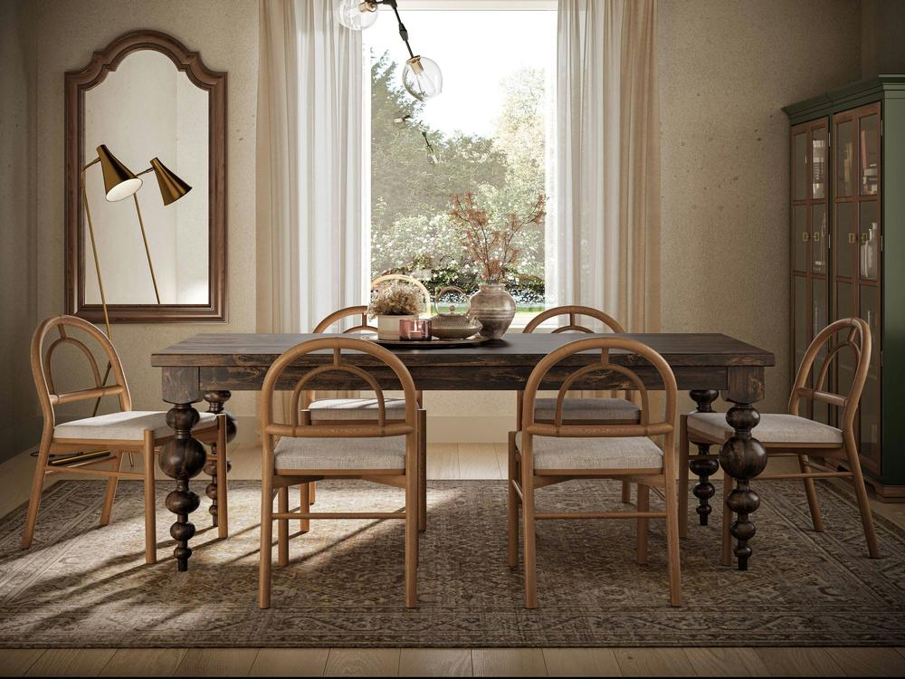 Table à manger extensible Olivia - Tabac