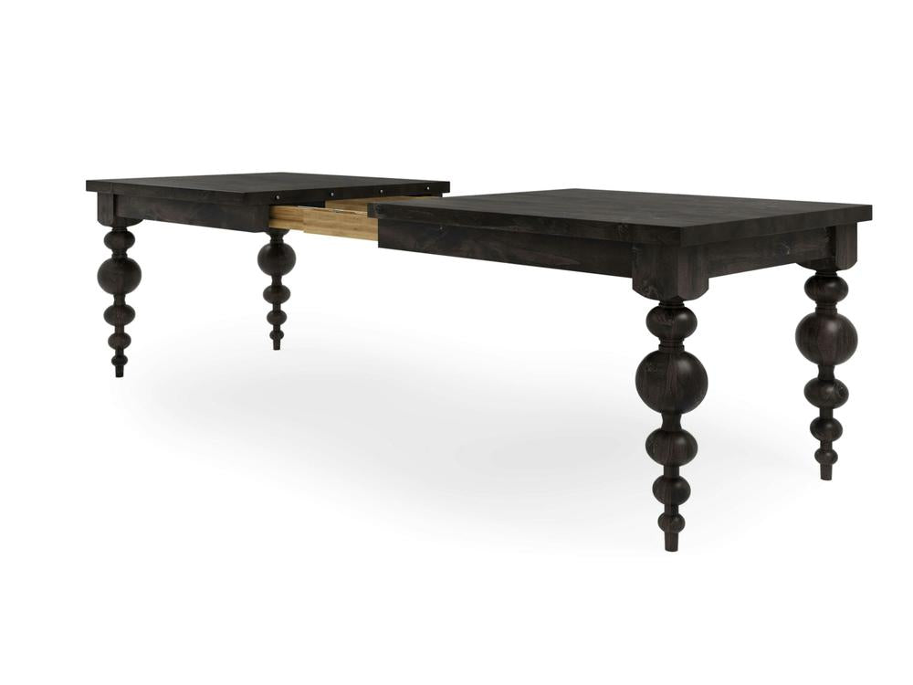 Table à manger extensible Olivia - Braise carbonisée