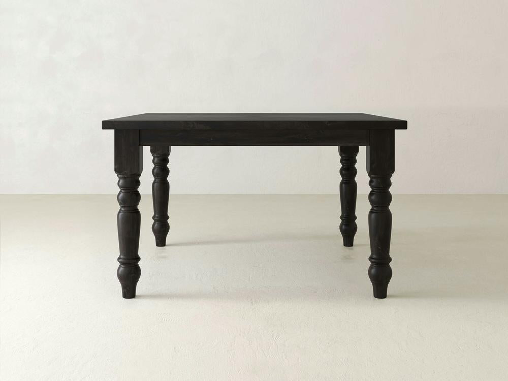 Table à manger carrée Baluster - Braise carbonisée