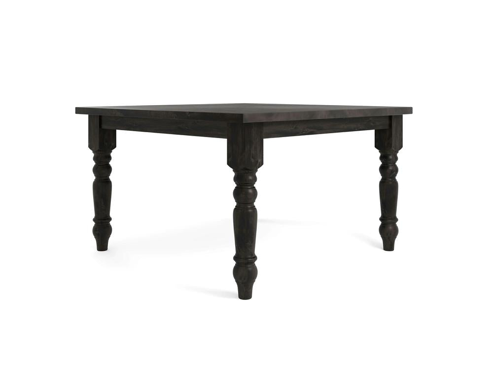 Table à manger carrée Baluster - Braise carbonisée