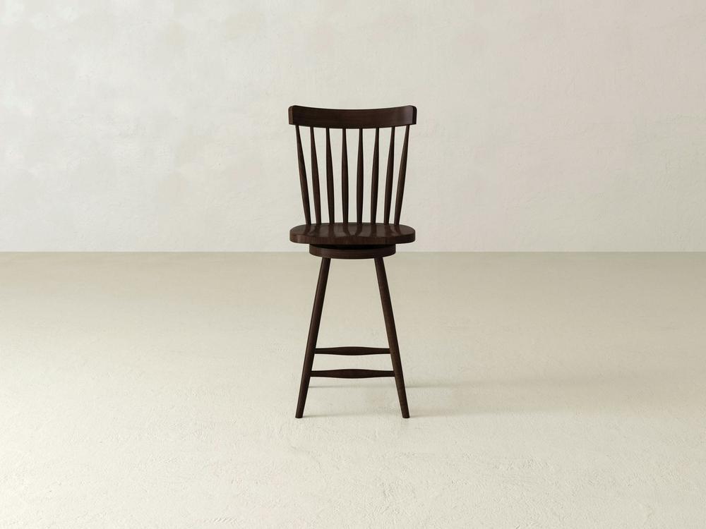 Tabouret pivotant rustique Windsor
