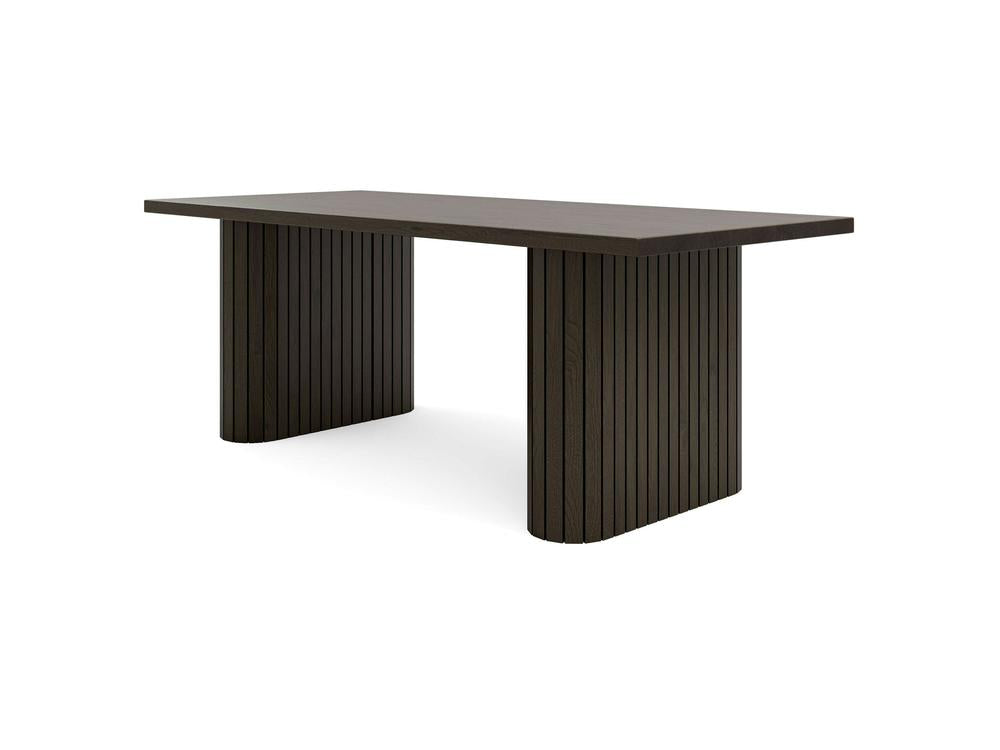 Table à manger Fern - Braises carbonisées