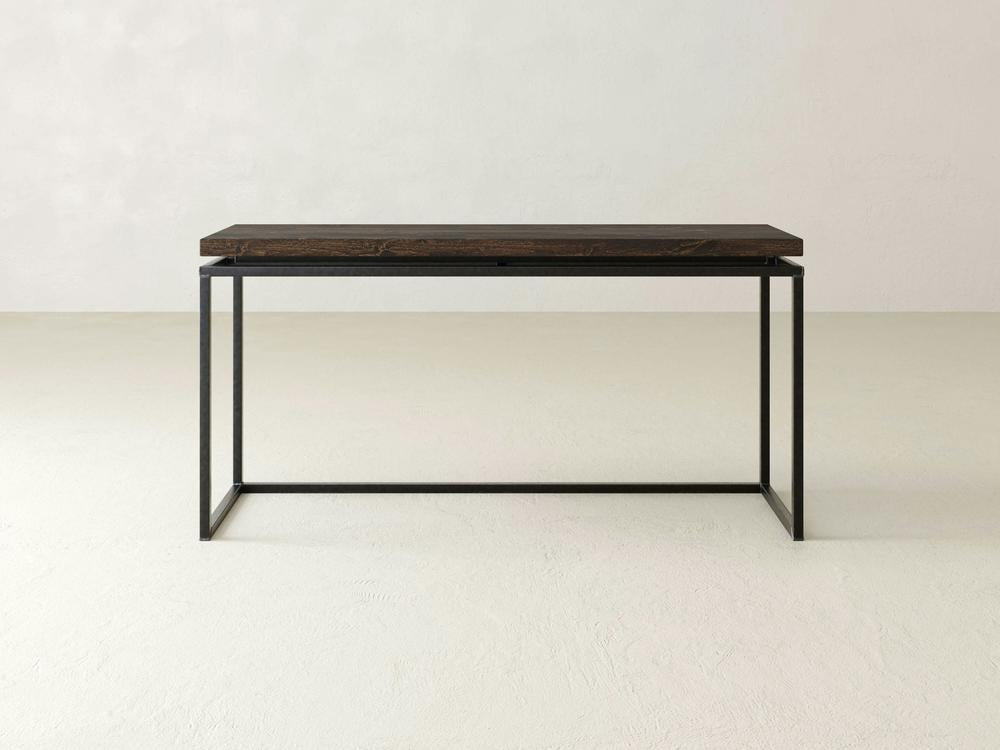 Table de canapé à plateau flottant - Tabac