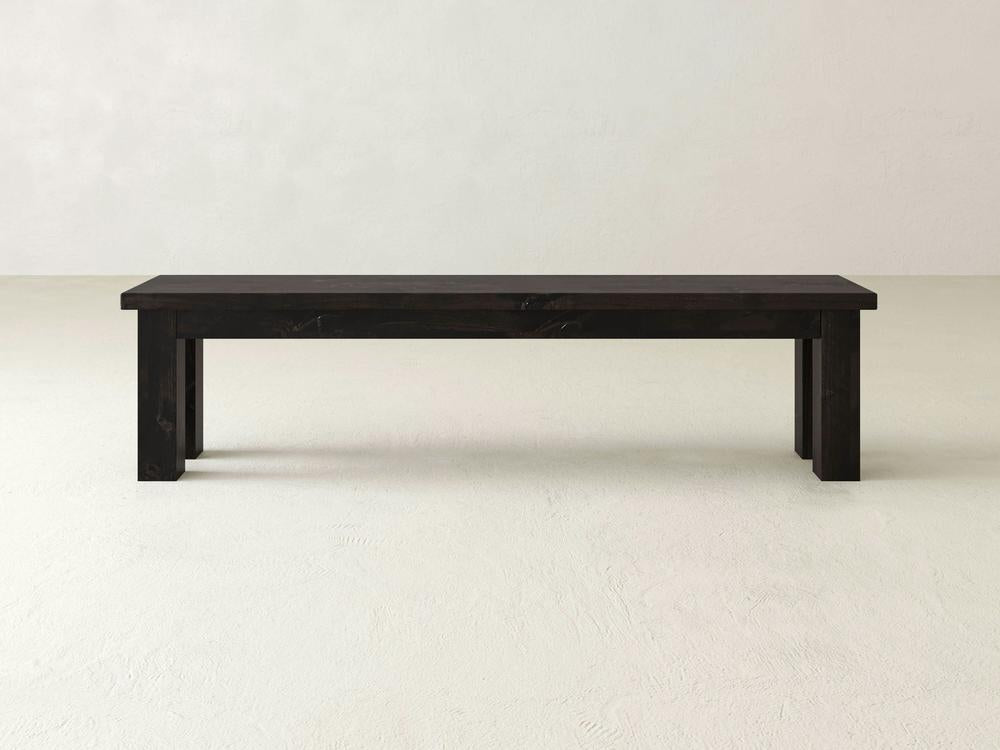 Banc de ferme - Braise carbonisée