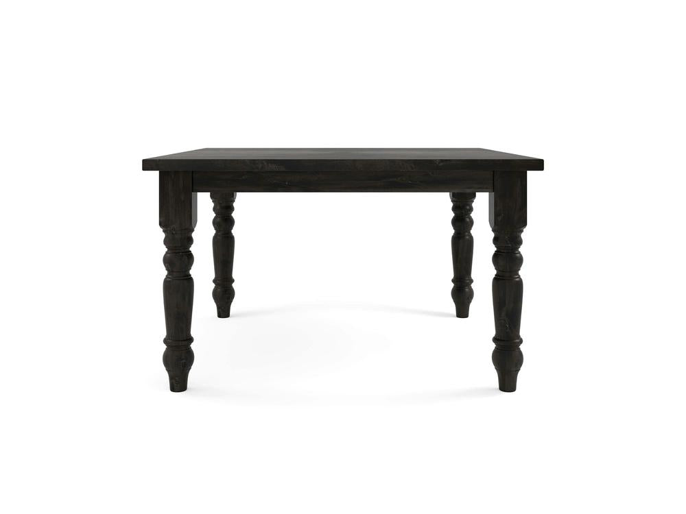 Table à manger carrée Baluster - Braise carbonisée