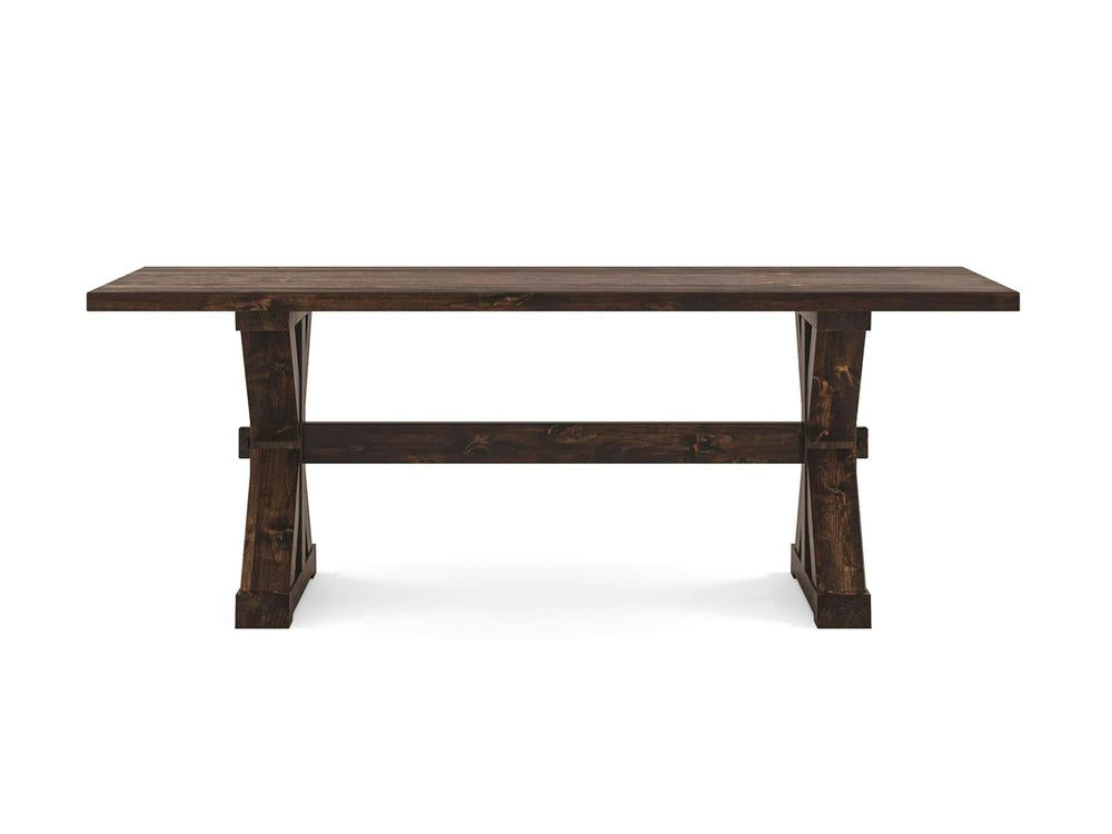 Table à manger à tréteaux - Tabac