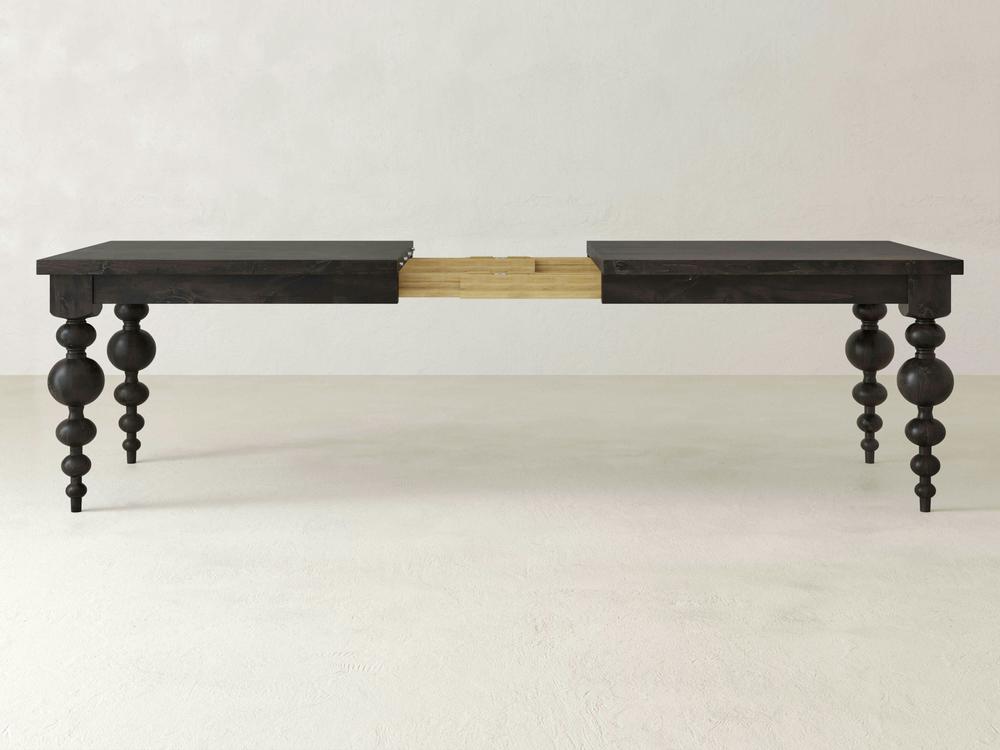 Table à manger extensible Olivia - Braise carbonisée