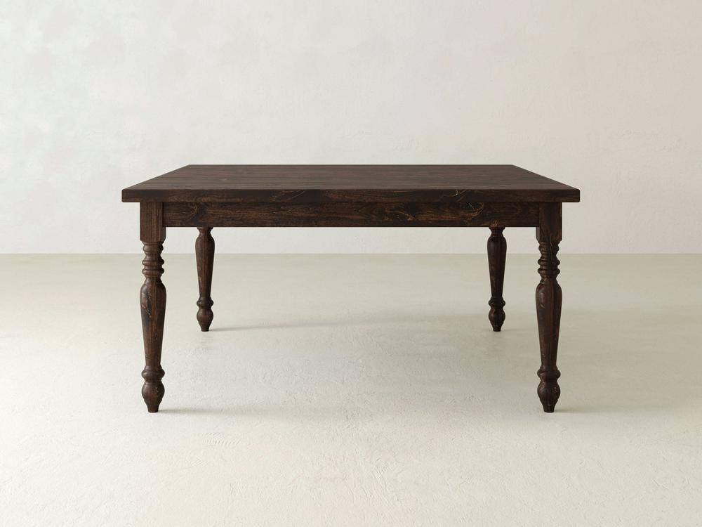 Table à manger carrée de style campagnard français - Tabac