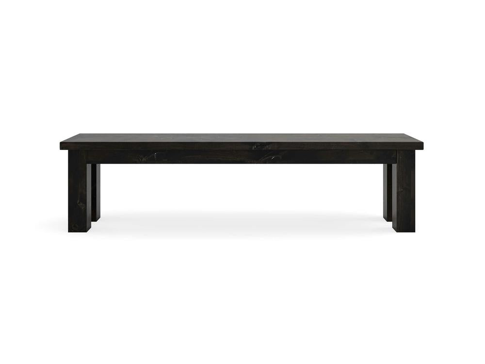 Banc de ferme - Braise carbonisée