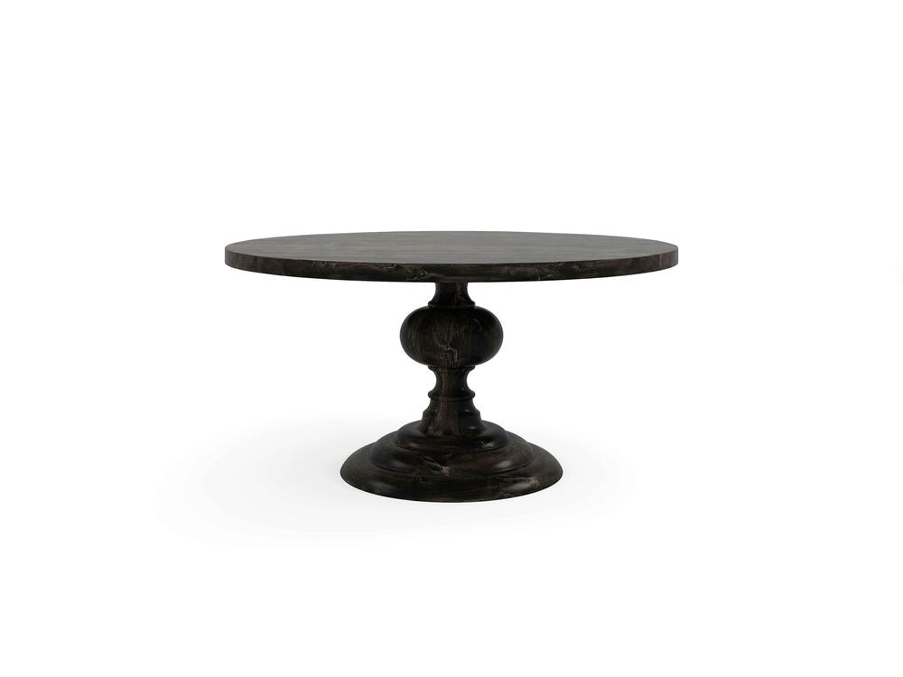 Table à manger ronde Joséphine - Braise carbonisée