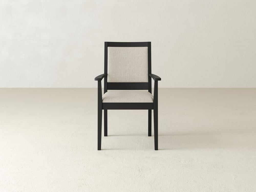 Chaise de salle à manger à accoudoirs Gina