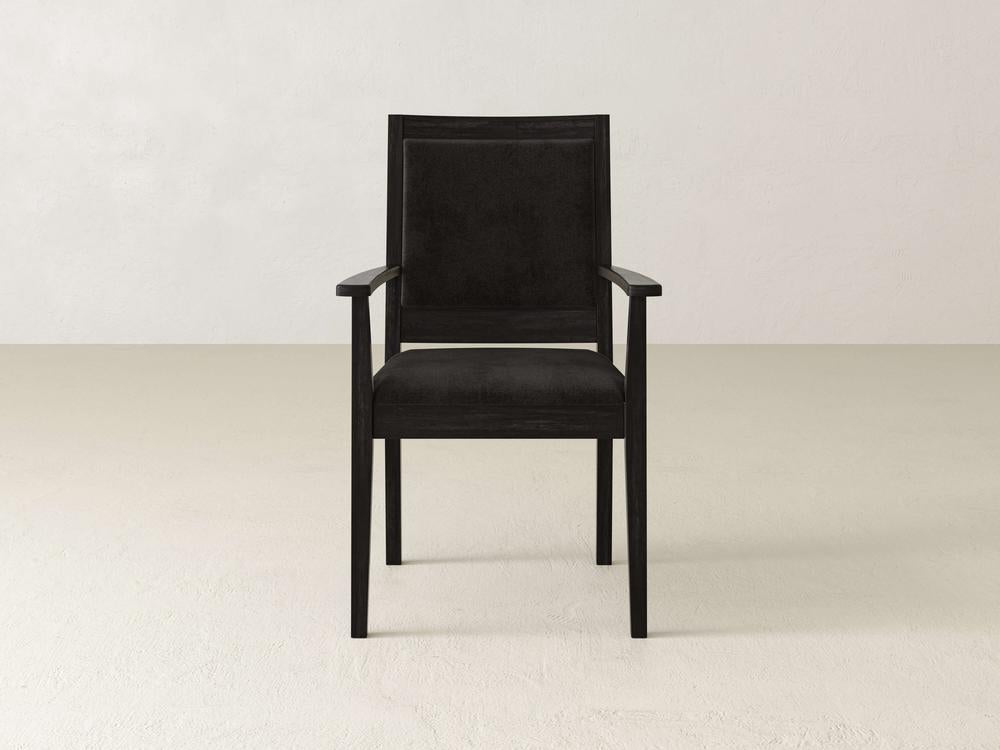 Chaise de salle à manger à accoudoirs Gina