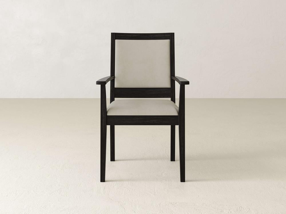 Chaise de salle à manger à accoudoirs Gina
