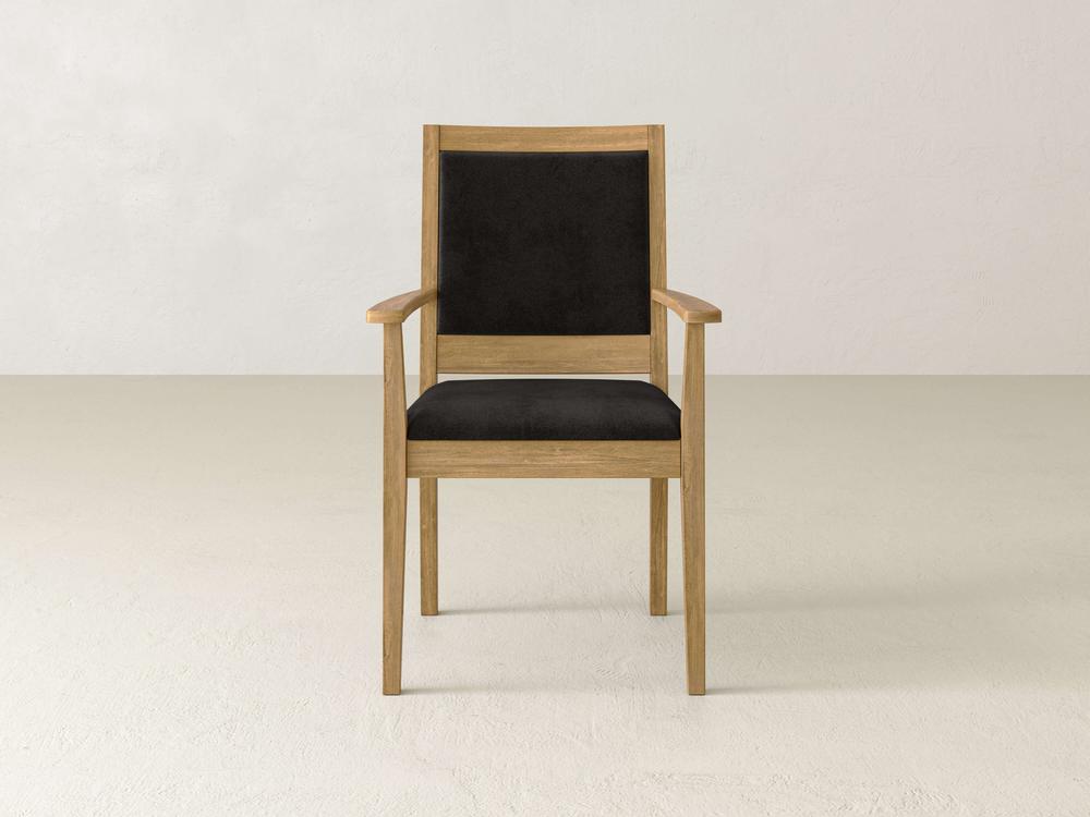 Chaise de salle à manger à accoudoirs Gina