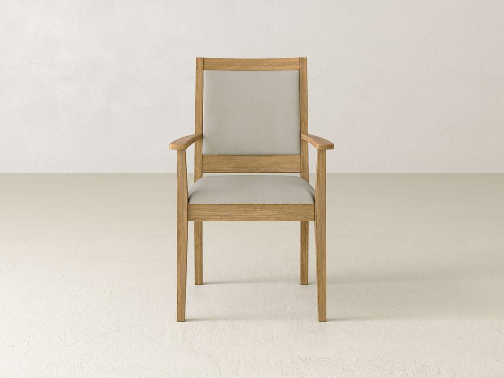 Chaise de salle à manger à accoudoirs Gina