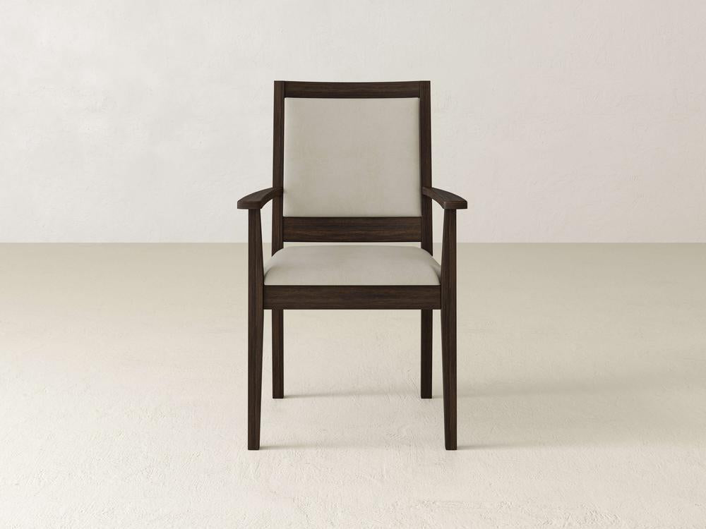 Chaise de salle à manger à accoudoirs Gina