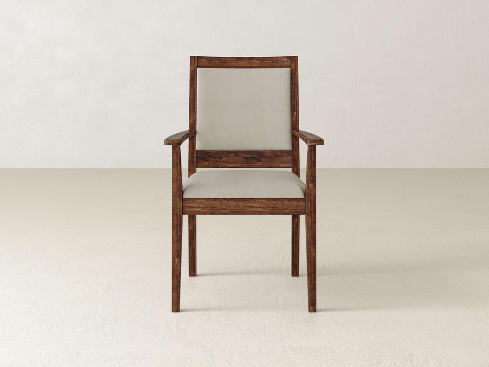Chaise de salle à manger à accoudoirs Gina