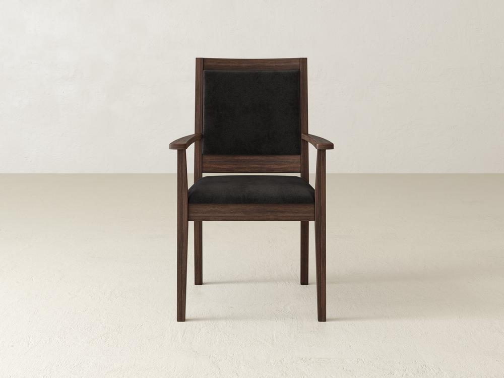 Chaise de salle à manger à accoudoirs Gina