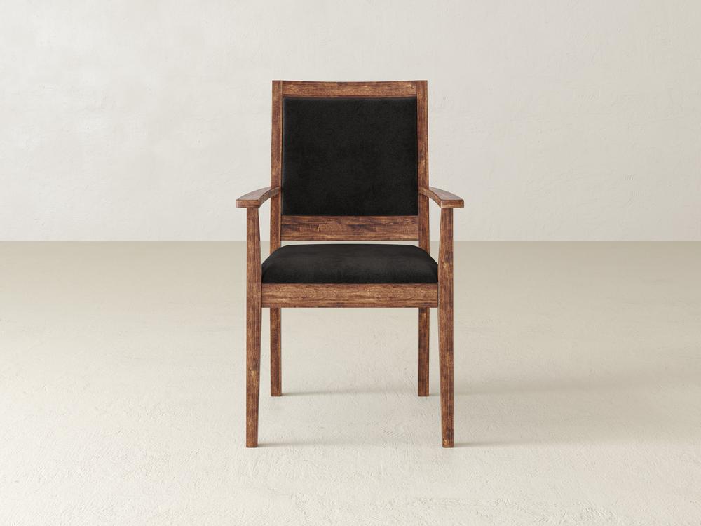 Chaise de salle à manger à accoudoirs Gina