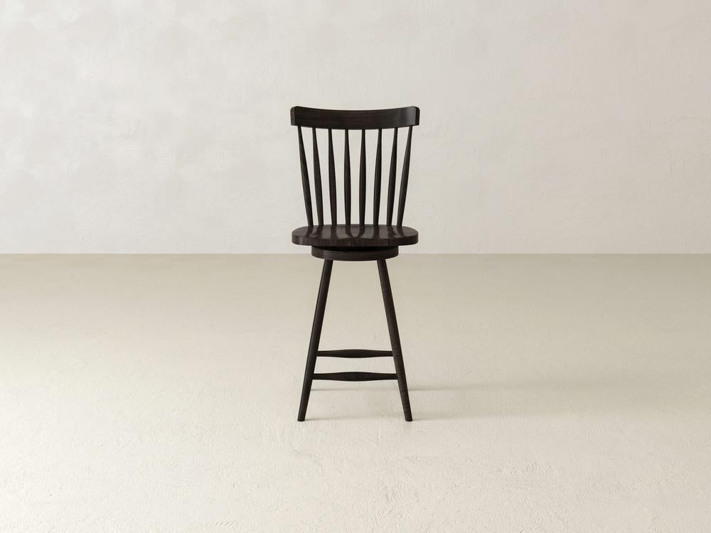 Tabouret pivotant rustique Windsor