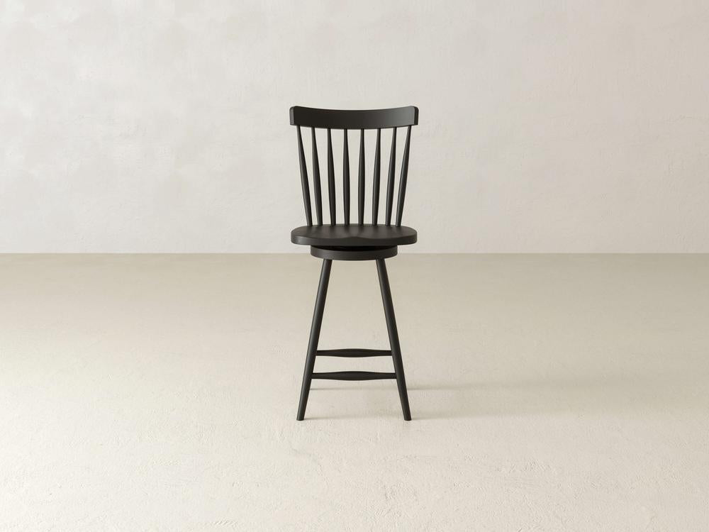 Tabouret pivotant rustique Windsor