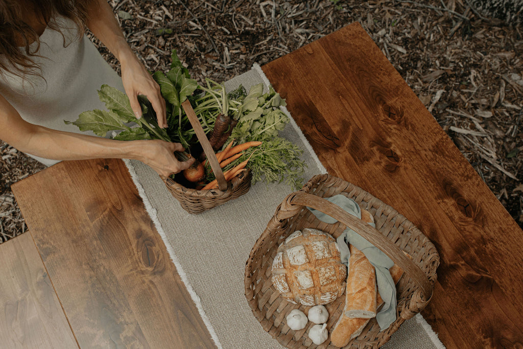 Table à manger à tréteaux - Harvest Wheat