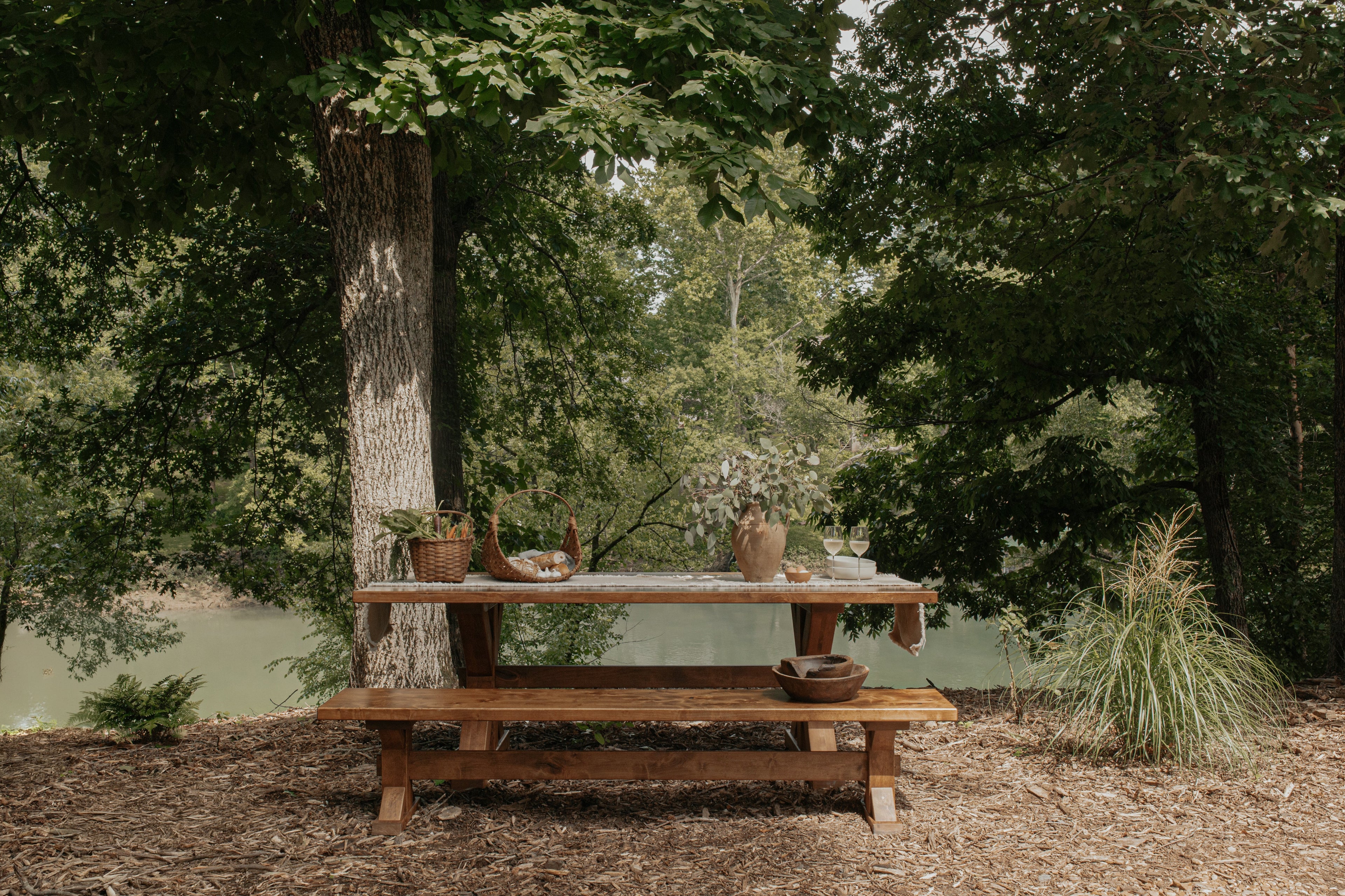 Banc à tréteaux - Toscane