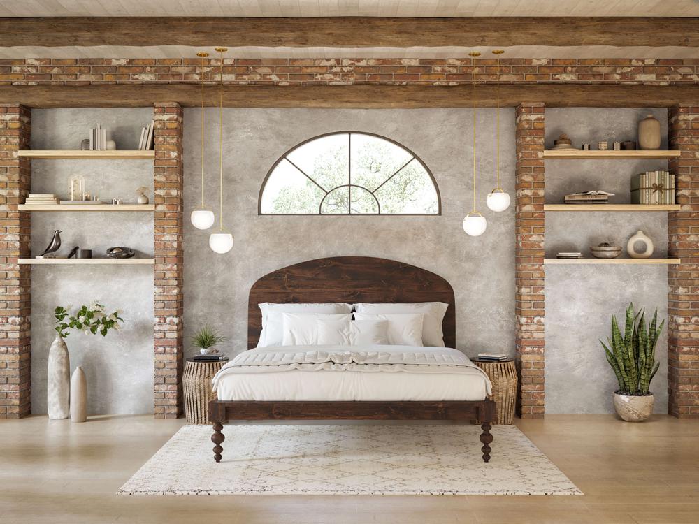 Lit en arche Olivia - Tabac