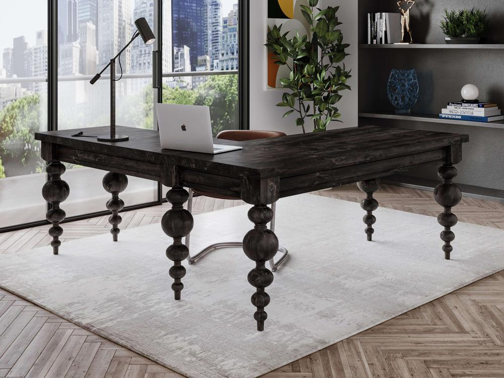 Bureau d'angle Olivia - Braise carbonisée