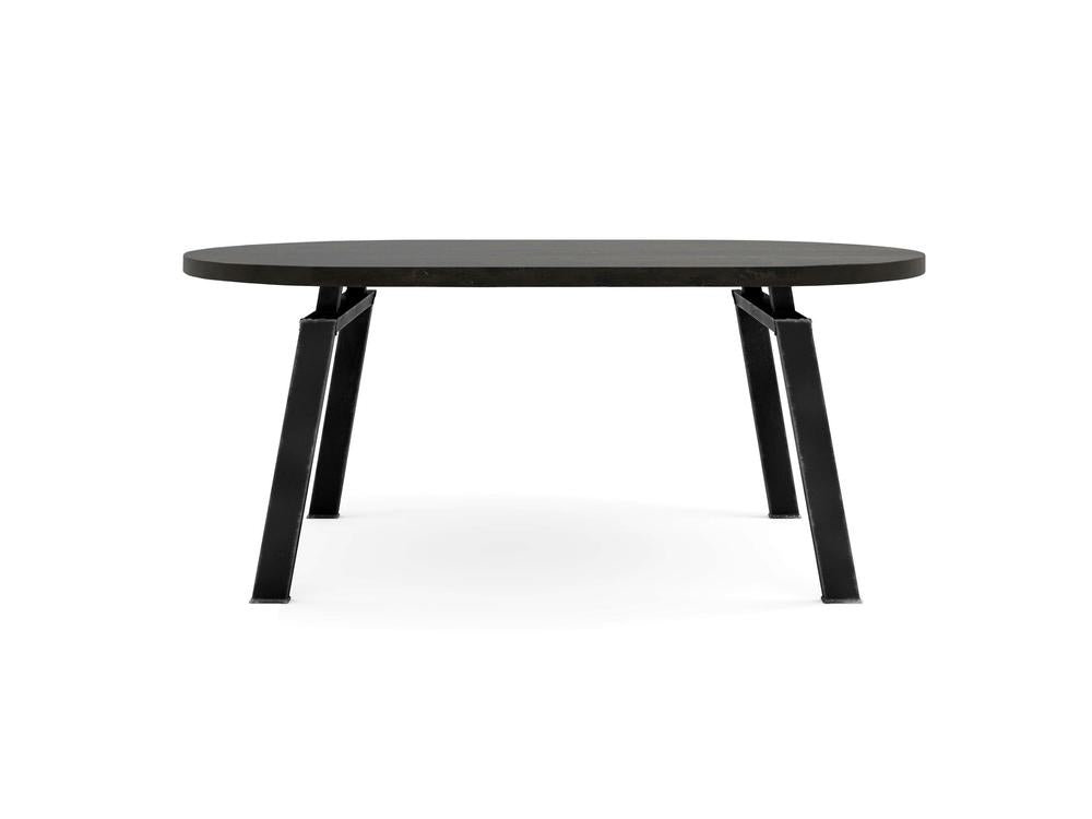 Table à manger ovale Fulton - Braise carbonisée