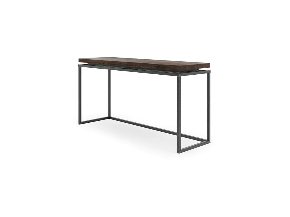 Table de canapé à plateau flottant - Tabac