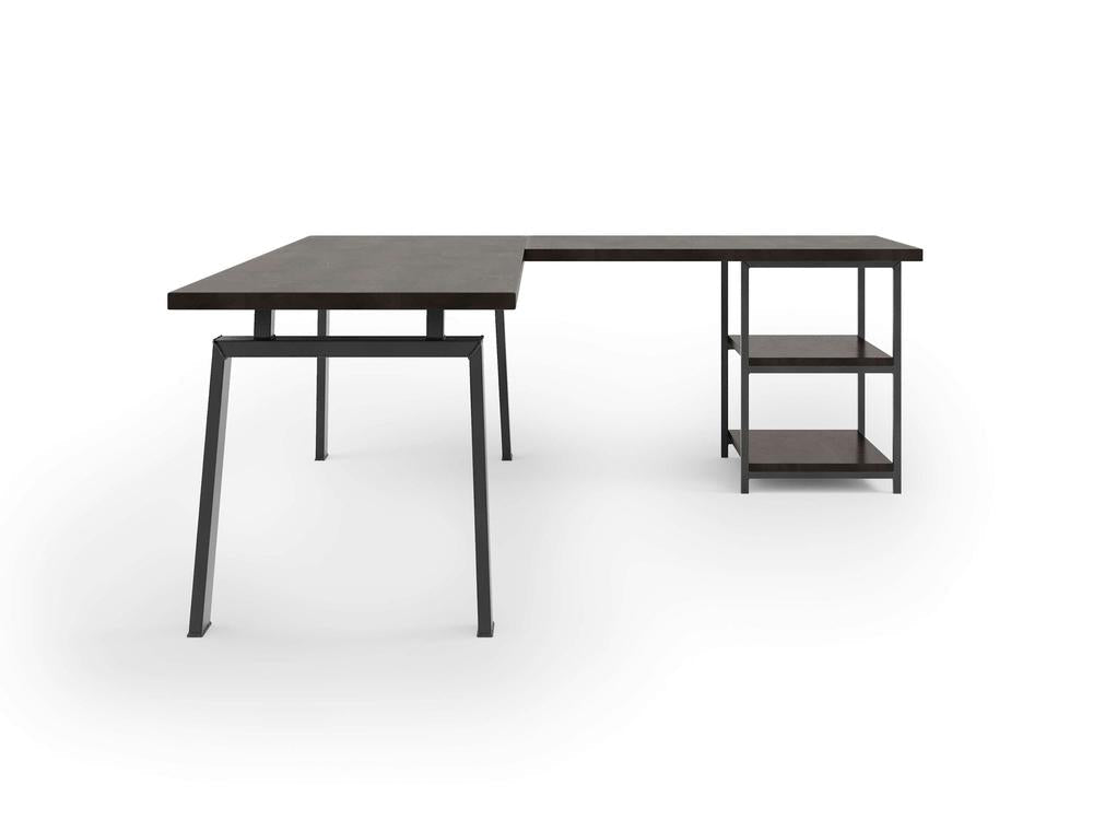 Bureau d'angle Fulton - Braise carbonisée