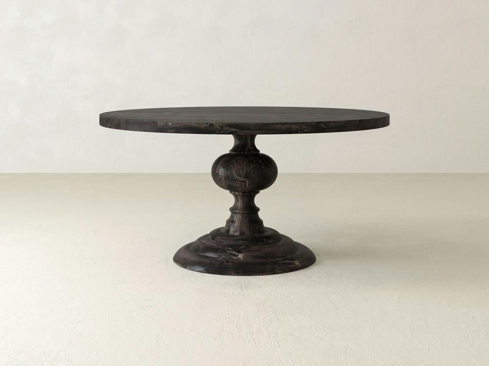Table à manger ronde Joséphine - Braise carbonisée