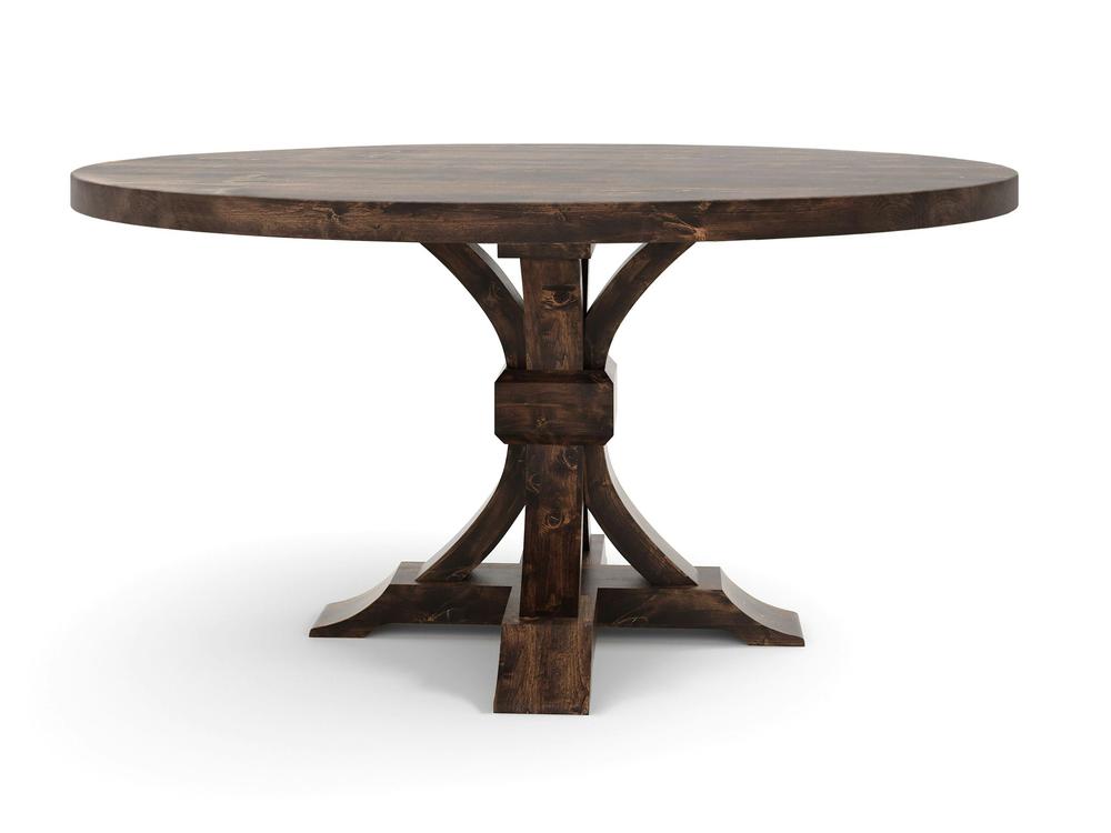 Table à manger ronde violette - Tabac