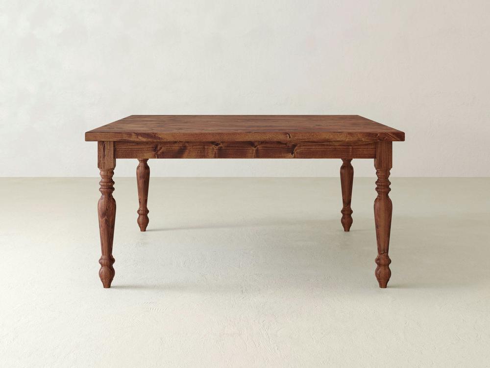 Table à manger carrée de style campagnard français