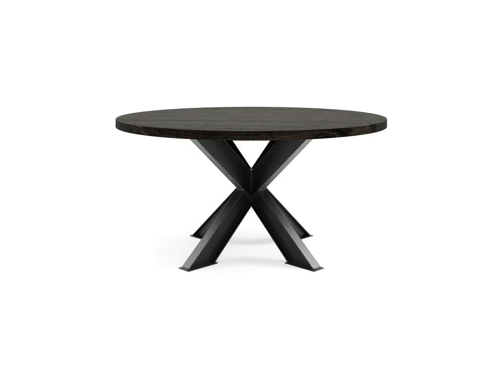 Table à manger ronde Shiloh - Braise carbonisée