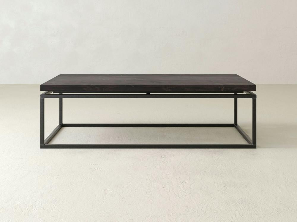 Table basse flottante - Braise carbonisée