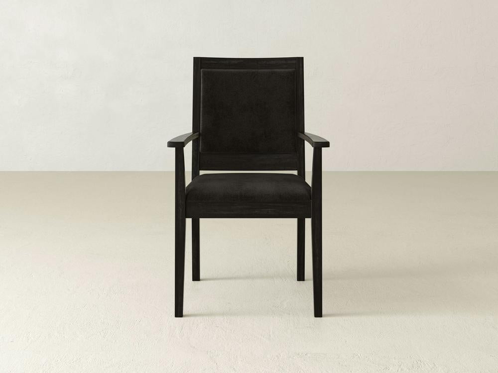 Chaise de salle à manger à accoudoirs Gina