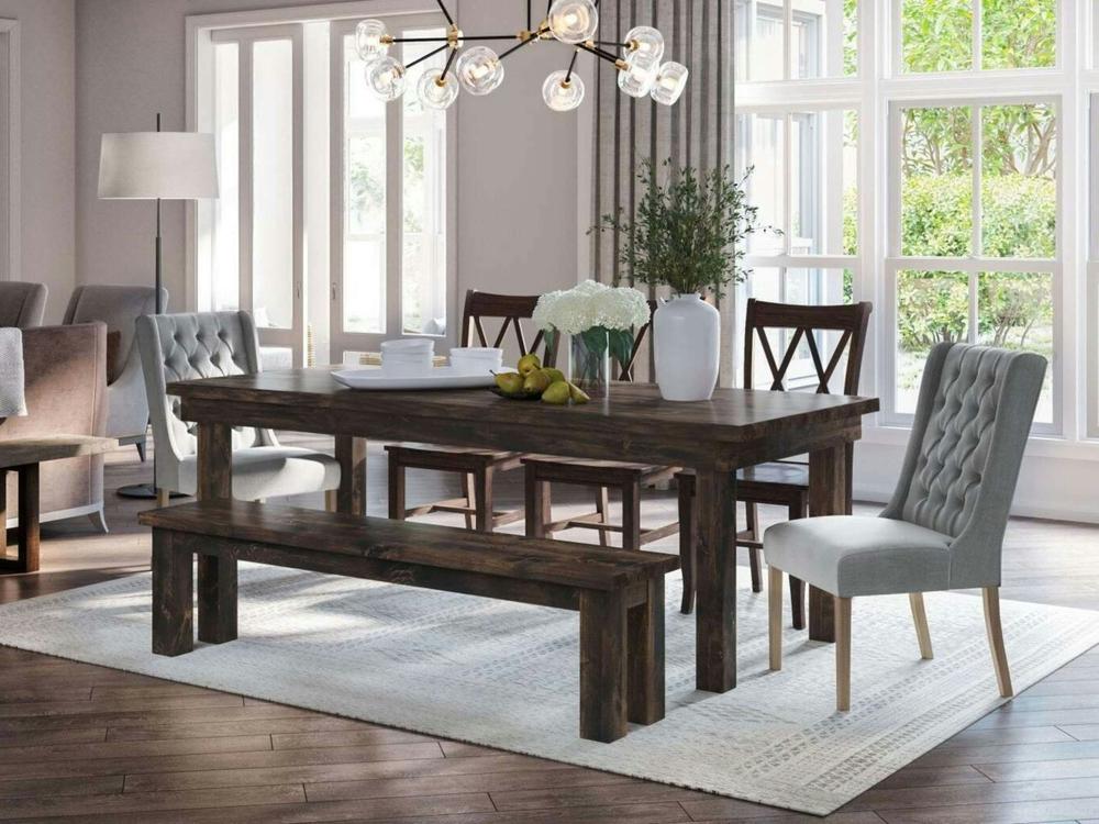 Table à manger extensible Farmhouse - Tabac