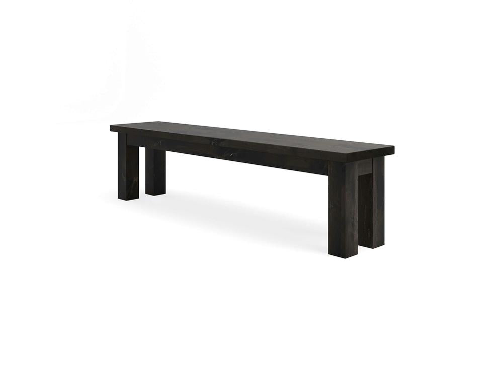 Banc de ferme - Braise carbonisée
