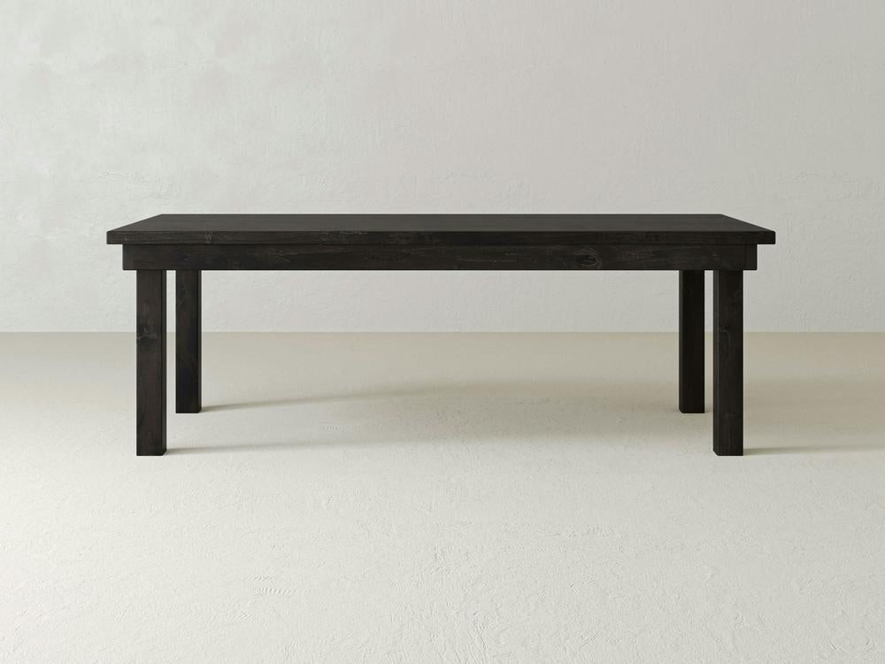Table à manger de ferme - Braise carbonisée