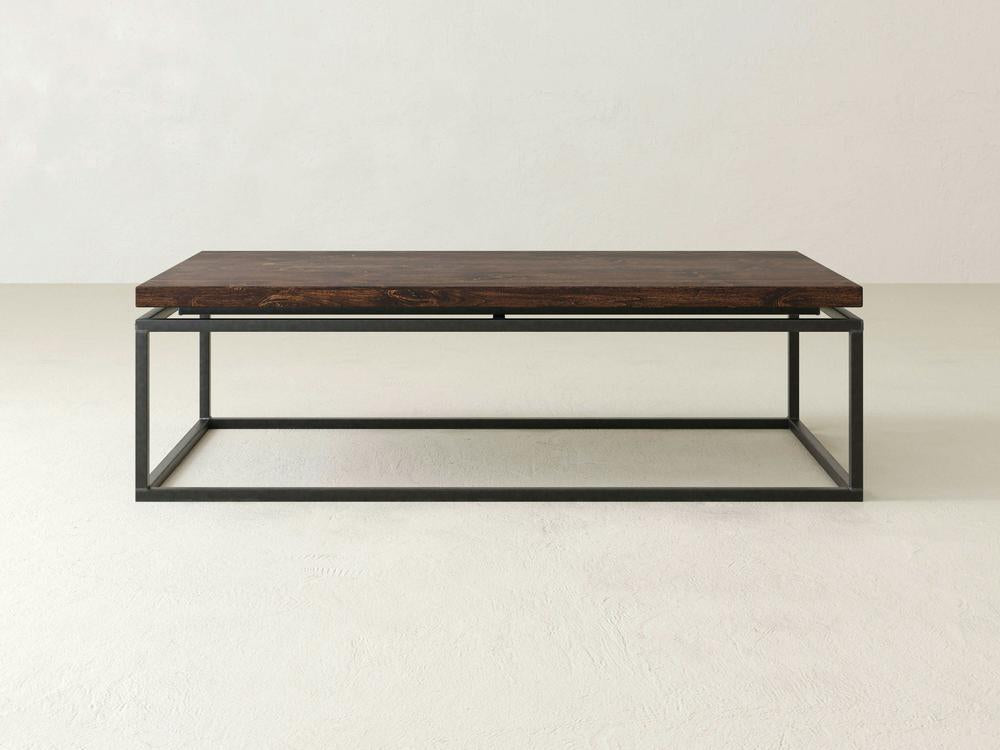 Table basse à plateau flottant - Tabac